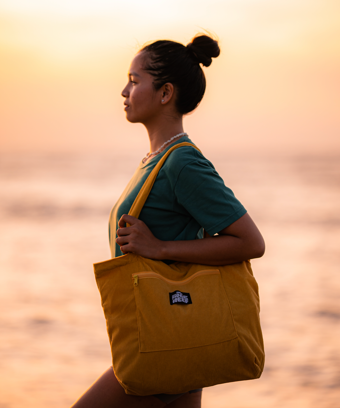 Corduroy Beach Tote